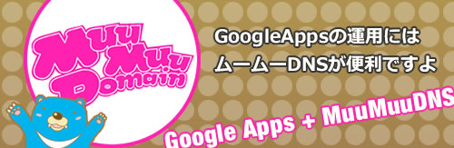 G Suite(旧GoogleApps)の運用にはムームーDNSがおすすめ
