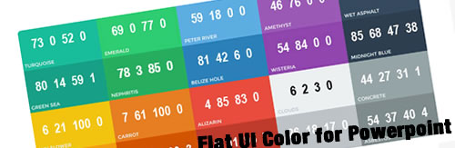パワポを少し今風にするFlatUIカラーのファイルを作りました【ダウンロードしてね】